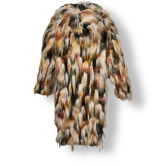 Custom Made Long Pile Faux Fur Jacket Size Medium Reversible - Picture 9 of 12